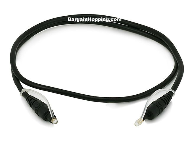 3' Toslink to Mini M/M 5.0mm OD Molded Cable